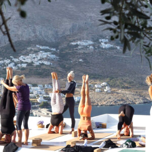 Yoga asana class