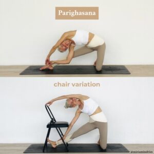 Parighasana chair variation